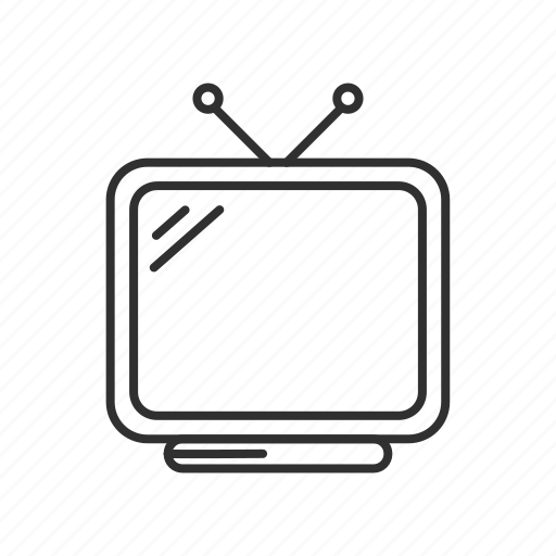 Antennas, old television, old tv, television, tv, tv with antennas icon - Download on Iconfinder