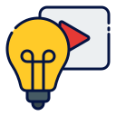 content, strategy, idea, lightbulb, video, management, campaign, digital