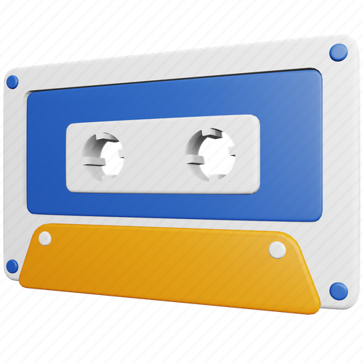 Cassette, marketing, advertisement, audio tape, compact 3D illustration - Download on Iconfinder
