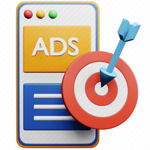 Digital, business, strategy, marketing, advertisement, mobile ads 3D illustration - Download on Iconfinder