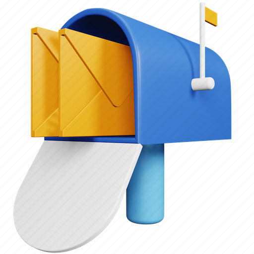 Marketing, advertisement, mail box, letter box, postbox, communication 3D illustration - Download on Iconfinder