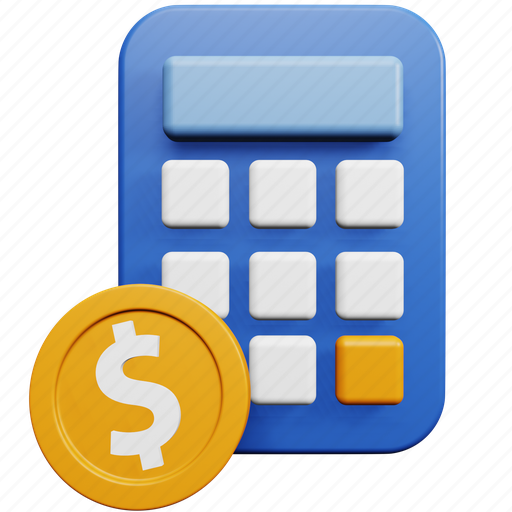Marketing, business, manage budget, calculator, finance, money 3D illustration - Download on Iconfinder