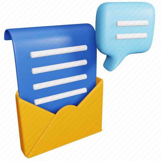 News, marketing, letter, email, message, communication 3D illustration - Download on Iconfinder
