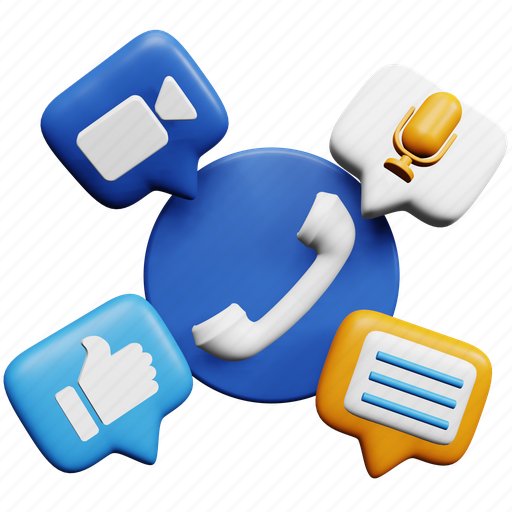 Marketing, advertisement, social media, internet, call, notification 3D illustration - Download on Iconfinder
