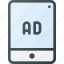 ad, marketing, online, tablet 