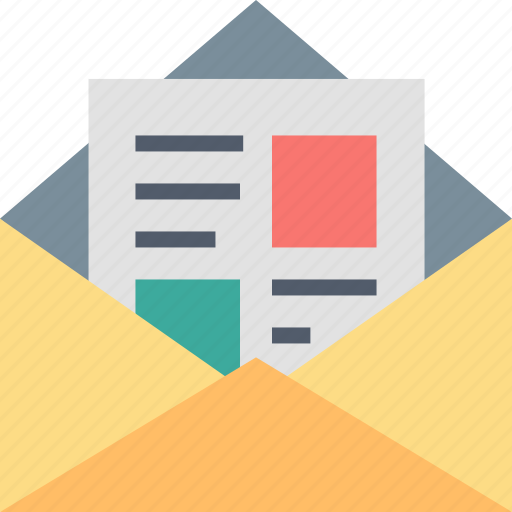 Newsletter, advertising, envelope, letter, mail, marketing, message icon - Download on Iconfinder