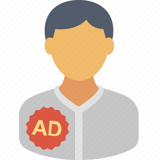 Advertising, campaign, commercial, marketing, person, promotion, sponsored ads icon - Download on Iconfinder
