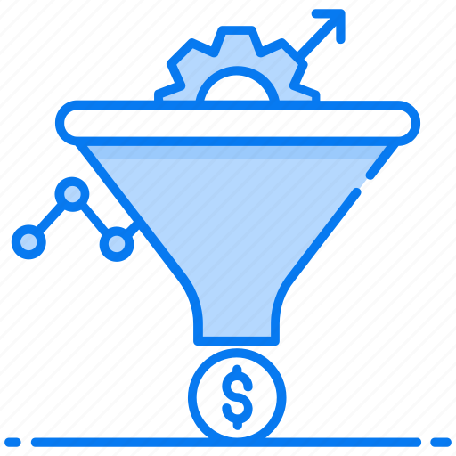 Sales funnel, marketing filtration, finance funnel, money conversion, marketing funnel icon - Download on Iconfinder