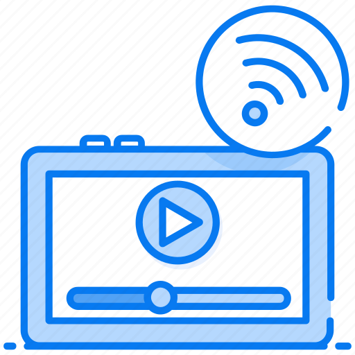 Video streaming, media player, video player, multimedia, live streaming icon - Download on Iconfinder
