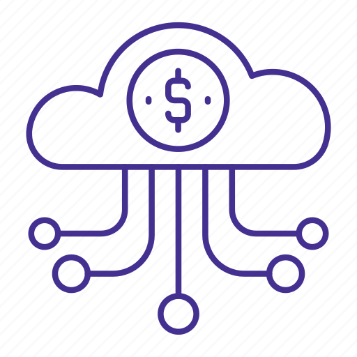 Cloud, currency, data, dollar, finance, flow, money icon - Download on Iconfinder