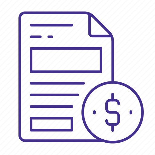 Contract, document, dollar, file, finance, investment, money icon - Download on Iconfinder