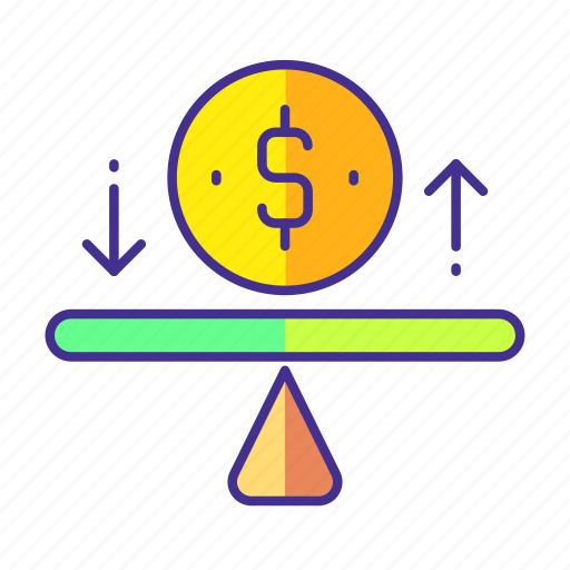 Balance, business, dollar, finance, marketing, money, scales icon - Download on Iconfinder