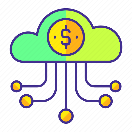 Cloud, currency, data, dollar, finance, flow, money icon - Download on Iconfinder