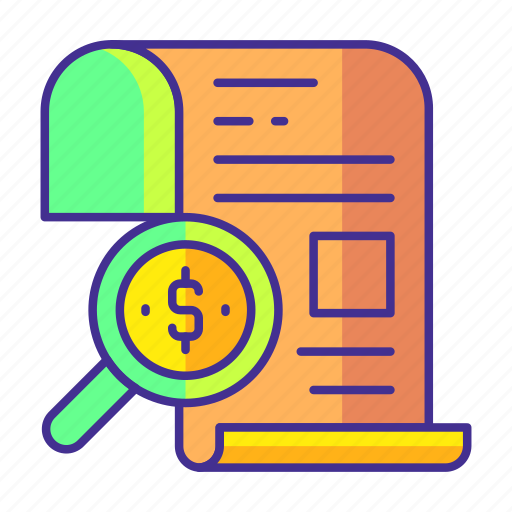 Business, document, file, finance, money, report, search icon - Download on Iconfinder
