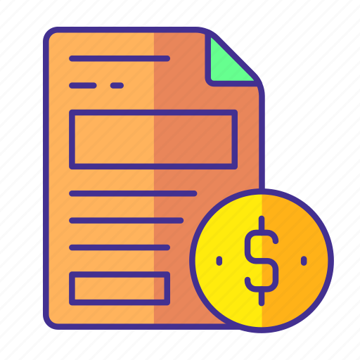 Contract, document, dollar, file, finance, investment, money icon - Download on Iconfinder