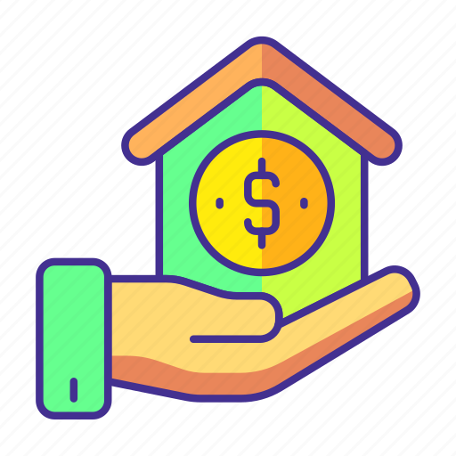 Building, gesture, hand, home, house, loan, mortage icon - Download on Iconfinder