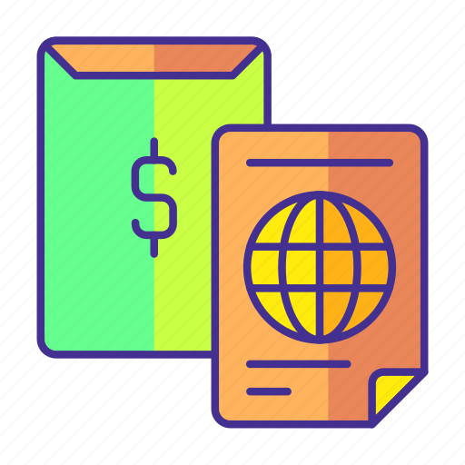 Bank, document, dollar, earth, file, finance, money icon - Download on Iconfinder