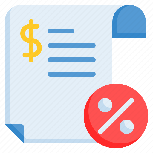 Percent, tax, tax paper icon - Download on Iconfinder