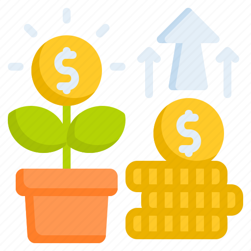 Coin, currency, dollar, growth money, plant icon - Download on Iconfinder