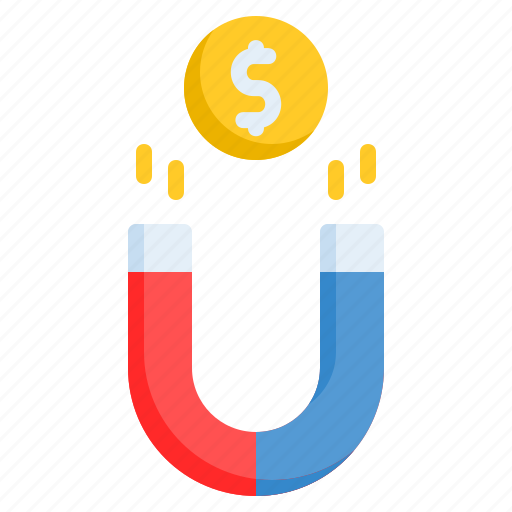 Attract money, magnet, marketing icon - Download on Iconfinder