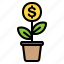 growth, plant, business, finance, money, marketing, dollar 