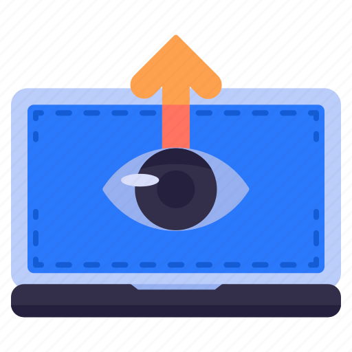 Seo, view, laptop, eye, arrow icon - Download on Iconfinder
