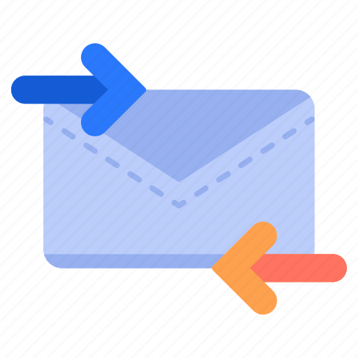 Email, mail, send, arrows, receive icon - Download on Iconfinder