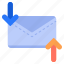 email, mail, send, arrows, receive 