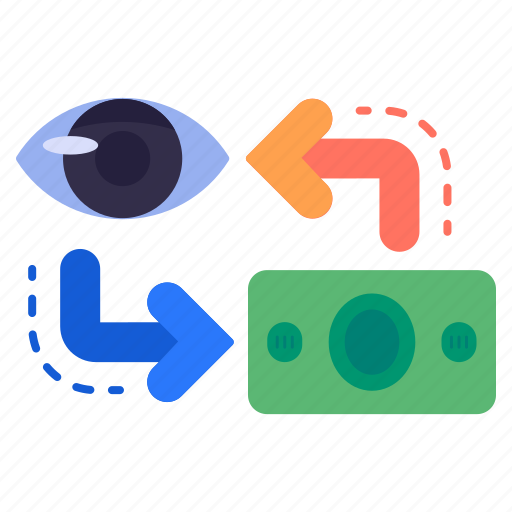 Seo, view, money, arrows, eye icon - Download on Iconfinder