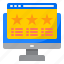 rating, star, report, seo, business 