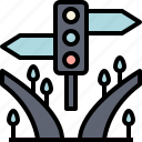traffic, lights, transport, streetsign, arrow, sign