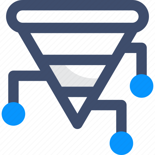 Data, filter, funnel, process, processing icon - Download on Iconfinder