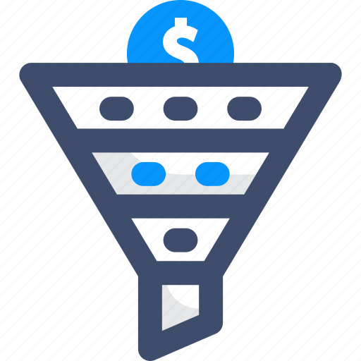 Data, filter, funnel, process, processing icon - Download on Iconfinder
