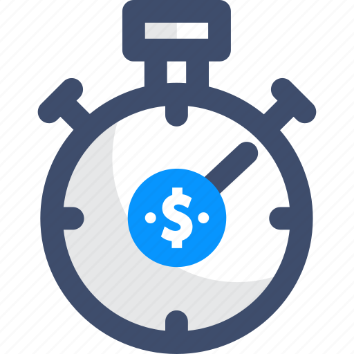 Currency, invest, investment, money, stop watch, stopwatch, timer icon - Download on Iconfinder