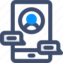 chat, conversation, message, mobile chat
