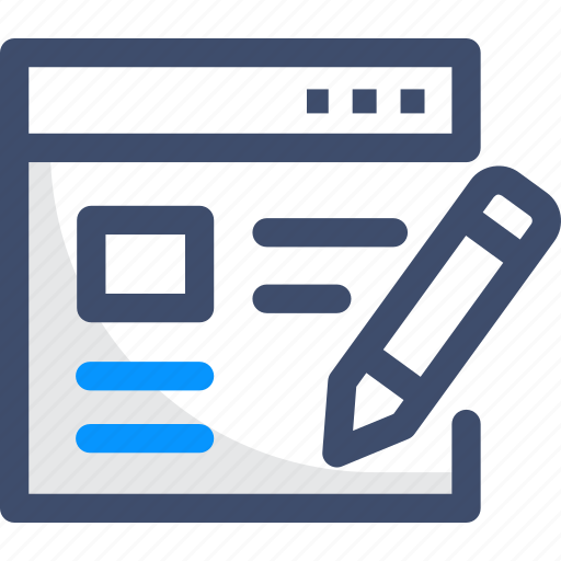 Article, blog, laptop, website, write icon - Download on Iconfinder