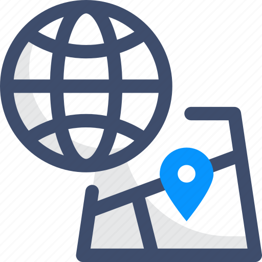 Globe, location, placeholder, pointer icon - Download on Iconfinder