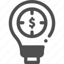 bulb, goal, idea, objective