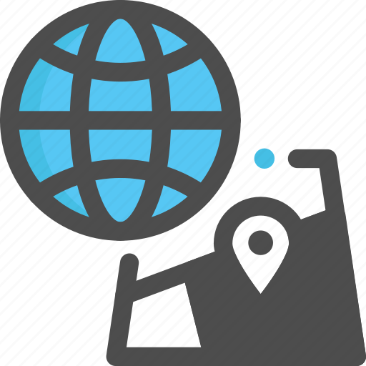 Globe, location, placeholder, pointer icon - Download on Iconfinder
