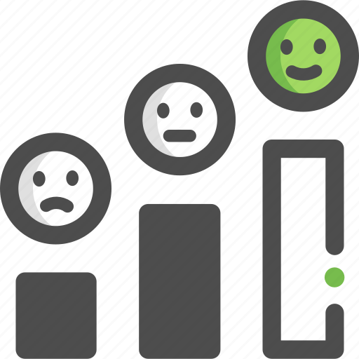 Bar, communication, evaluation, feedback, rating, review, smiley icon - Download on Iconfinder