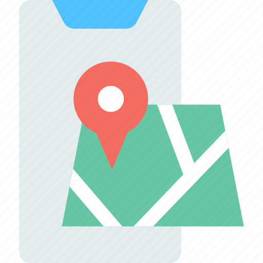 Gps, location pointer, map, mobile, mobile app, mobile map icon - Download on Iconfinder