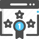 badge, browser, page, rank, ranking, web page, website