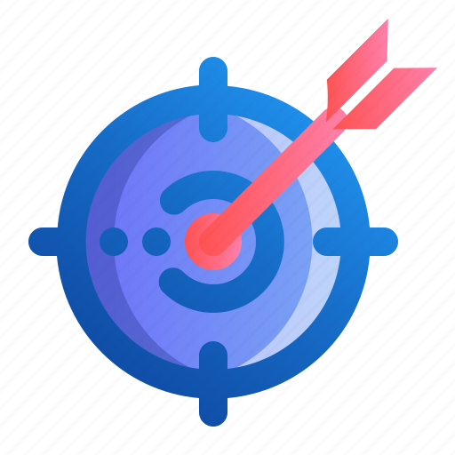 Aim, arrow, focus, goal, target icon - Download on Iconfinder