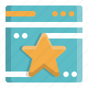 bookmark, rating, star, web, web ranking
