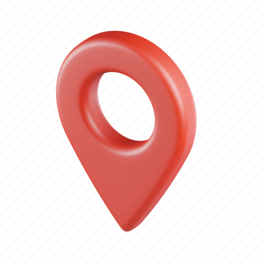 Gps, pin, pointer, map, navigation, location, place 3D illustration - Download on Iconfinder