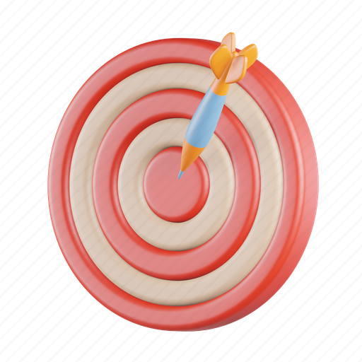 Target, marketing, success, seo, dartboard, focus, arrow 3D illustration - Download on Iconfinder