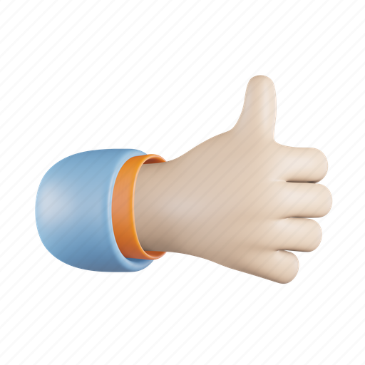 Likes, hand, finger, thumb, agreement, like, good 3D illustration - Download on Iconfinder