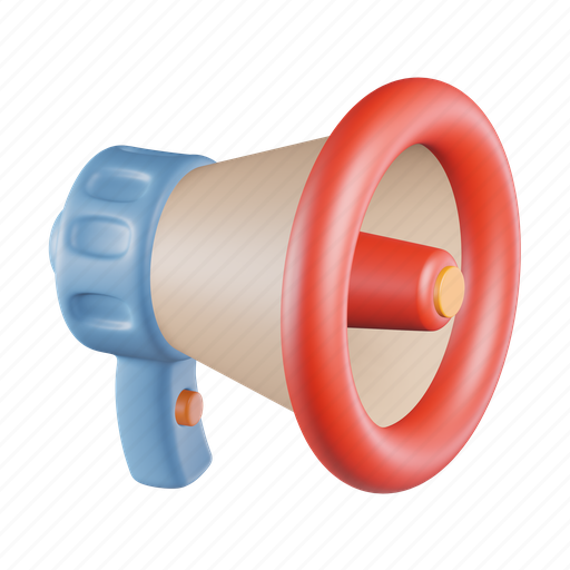 Promotion, megaphone, advertising, bullhorn, speaker, marketing, sale 3D illustration - Download on Iconfinder