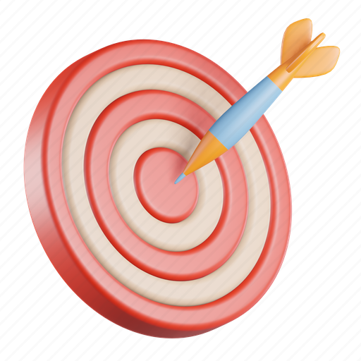 Target, marketing, promotion, business, aim, arrow, dart 3D illustration - Download on Iconfinder