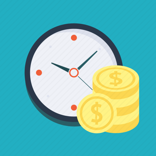 Business, coins, get money, money, payment, profit, time icon - Download on Iconfinder